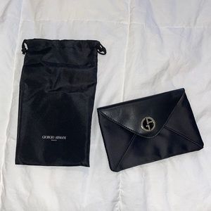 Giorgio Armani black clutch
